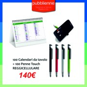 100 Calendari da Tavolo + 100 Penne Reggicellulare2